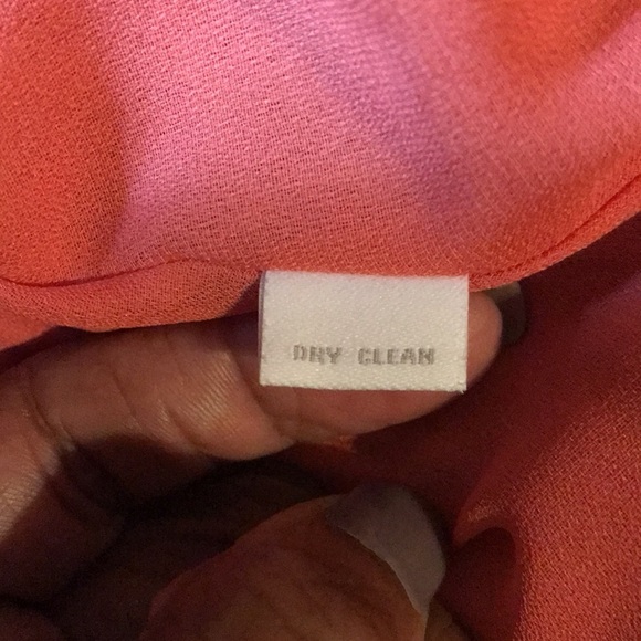 Charter Club Elegant Orange Patterned Sleeveless Silk Dress Size 12P - Picture 8 of 9